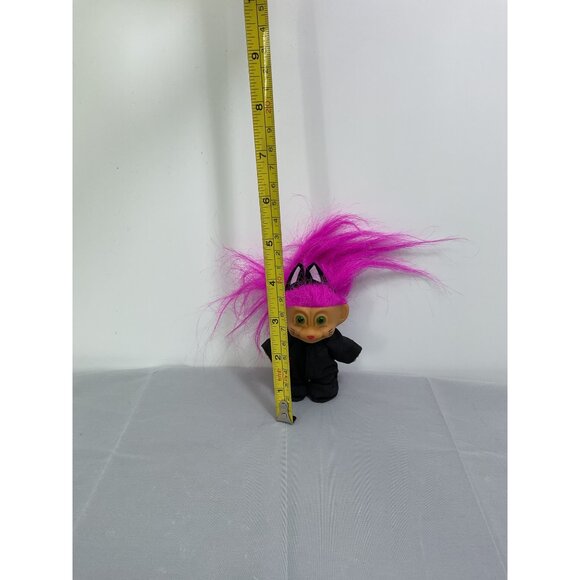 Russ Troll Doll In Black Cat Costume With Purple Hair - Picture 3 of 3